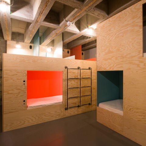 Dormitory Room Jam Hotel - Olivia Gustot Architectes